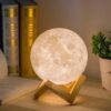 3D Moon Chargable Lamp 15cm