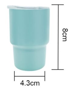 3Oz Mini Tumbler Shot Glass Stainless Steel Mini Tumblers With Lids And Straws - Image 3