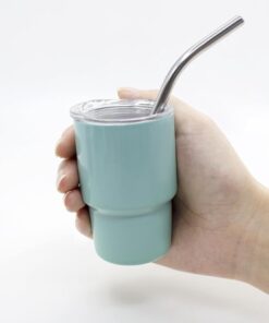 3Oz Mini Tumbler Shot Glass Stainless Steel Mini Tumblers With Lids And Straws - Image 4