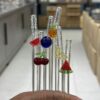 6-Pcs Fruits Glass Straws Set With Cleaning Brush 2 6-Pcs Fruits Glass Straws Set With Cleaning Brush