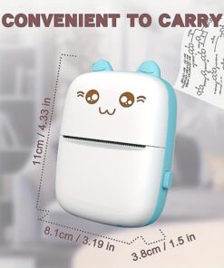Rechargeable Thermal Mini Printer Cute Photo Label Students Wireless Bluetooth Pocket Pictures Printer 15 Rechargeable Thermal Mini Printer Cute Photo Label Students Wireless Bluetooth Pocket Pictures Printer - Image 7