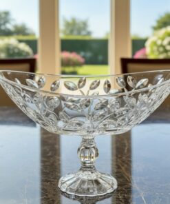 RCR Crystal Laurus Oval Raised Glass Centerpiece - 255950
