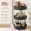 Cosmetic Stand 3 Layer With Metal Rod Revolving 4 Cosmetic Stand 3 Layer With Metal Rod Revolving