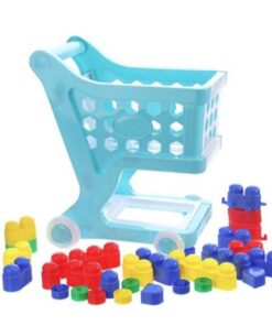 19 Inch Mini Shopping Cart With Full Grocery Food Toy Playset For Kids 5 19 Inch Mini Shopping Cart With Full Grocery Food Toy Playset For Kids - Image 2