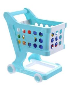 19 Inch Mini Shopping Cart With Full Grocery Food Toy Playset For Kids 6 19 Inch Mini Shopping Cart With Full Grocery Food Toy Playset For Kids - Image 3
