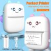 Rechargeable Thermal Mini Printer Cute Photo Label Students Wireless Bluetooth Pocket Pictures Printer 1 Rechargeable Thermal Mini Printer Cute Photo Label Students Wireless Bluetooth Pocket Pictures Printer