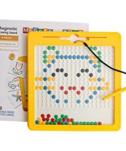 Magnetic Drawing Board Toy for Kids Educational Puzzle Toy-Doodle Board with Magnetic Beads - size 9 x 7.5 Inch