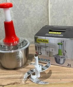 Manual 2 Liter Stainless Steel Chopper Beautiful Durable Multifunction