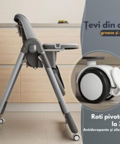 Popypapa High Chair With 4 Wheels A65 30 Popypapa High Chair With 4 Wheels A65 - Image 7