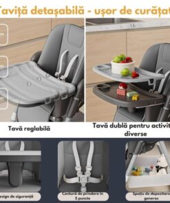 Popypapa High Chair With 4 Wheels A65 33 Popypapa High Chair With 4 Wheels A65 - Image 10