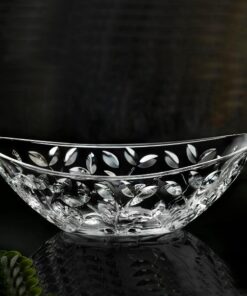 RCR Crystal Laurus Oval Center Piece 13.5 Inch - 255920