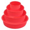 Silicone Cake Mould For Baking Layer Cakes Round Rainbow Cake Wedding 4 6 8 9 Inch Set Of 4