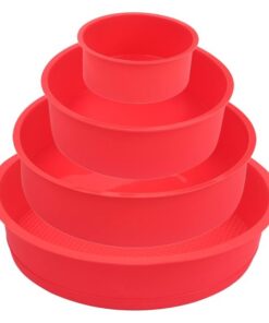 Silicone Cake Mould for Baking Layer Cakes Round Rainbow Cake Wedding 4 6 8 9 Inch Set of 4