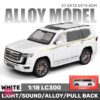 1:18 Toyota Land Cruiser Lc300 Suv Alloy Car Diecast Model Children'S Toy Kids Gift Birthday Present For Boys Trendy Display