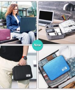 Electronics Organizer Travel Cable Organizer Bag Waterproof Portable Digital Storage Bag 14 Electronics Organizer Travel Cable Organizer Bag Waterproof Portable Digital Storage Bag - Image 6