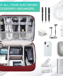 Electronics Organizer Travel Cable Organizer Bag Waterproof Portable Digital Storage Bag 11 Electronics Organizer Travel Cable Organizer Bag Waterproof Portable Digital Storage Bag - Image 3
