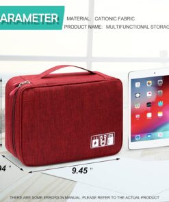 Electronics Organizer Travel Cable Organizer Bag Waterproof Portable Digital Storage Bag 10 Electronics Organizer Travel Cable Organizer Bag Waterproof Portable Digital Storage Bag - Image 2