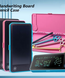 Kids Digital Drawing Board Pencil Case with Multiple Color Pens, Erase Button, and Storage Case - New