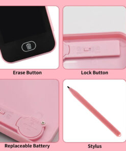 Kids Digital Drawing Board Pencil Case With Multiple Color Pens, Erase Button, And Storage Case - New - Image 3