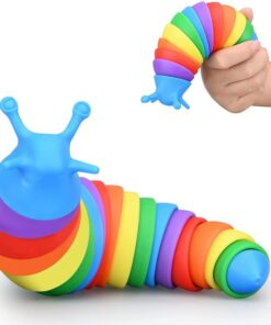 1Pcs Random Colorful Slug Caterpillar Stress Relief Toy Strange Slug Puzzle Simulation Decompression Toy - Image 4