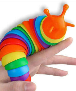 1Pcs Random Colorful Slug Caterpillar Stress Relief Toy Strange Slug Puzzle Simulation Decompression Toy - Image 2