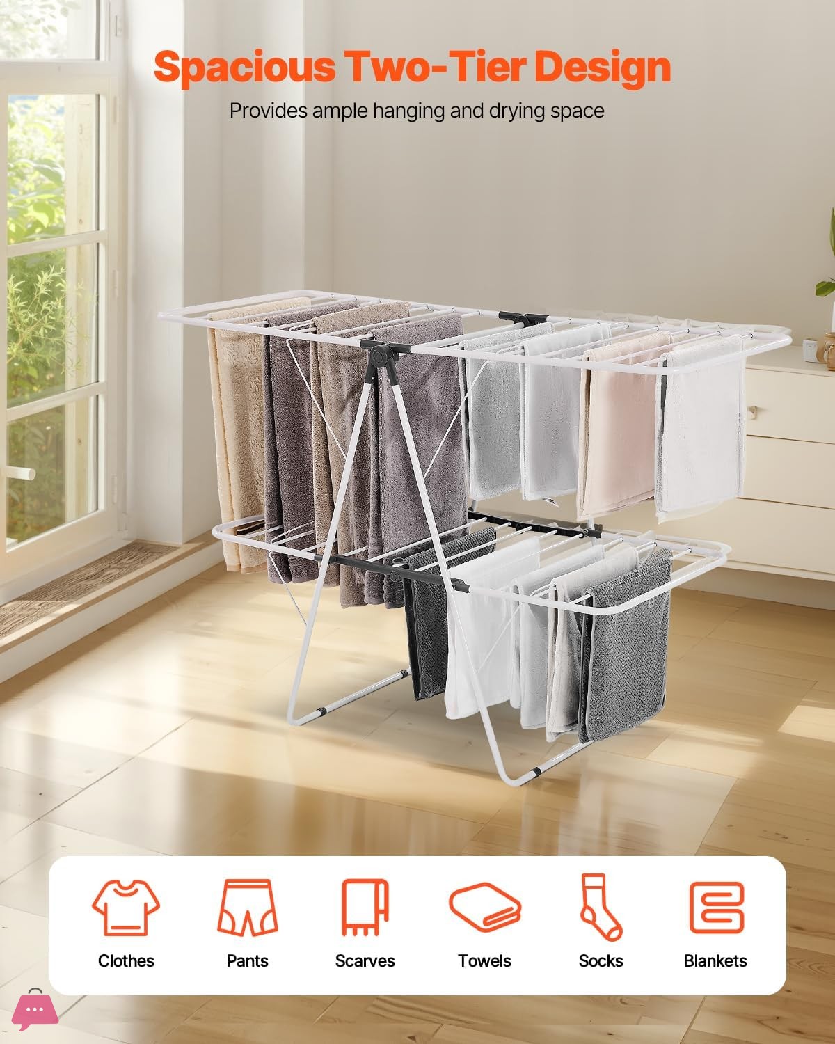 danny-home-2-tier-foldable-clothes-dryer-rack
