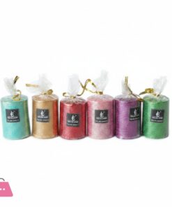 Glitter Candles 1.5 x 2.5 Inch