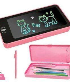 Kids Digital Drawing Board Pencil Case With Multiple Color Pens, Erase Button, And Storage Case - New - Image 6