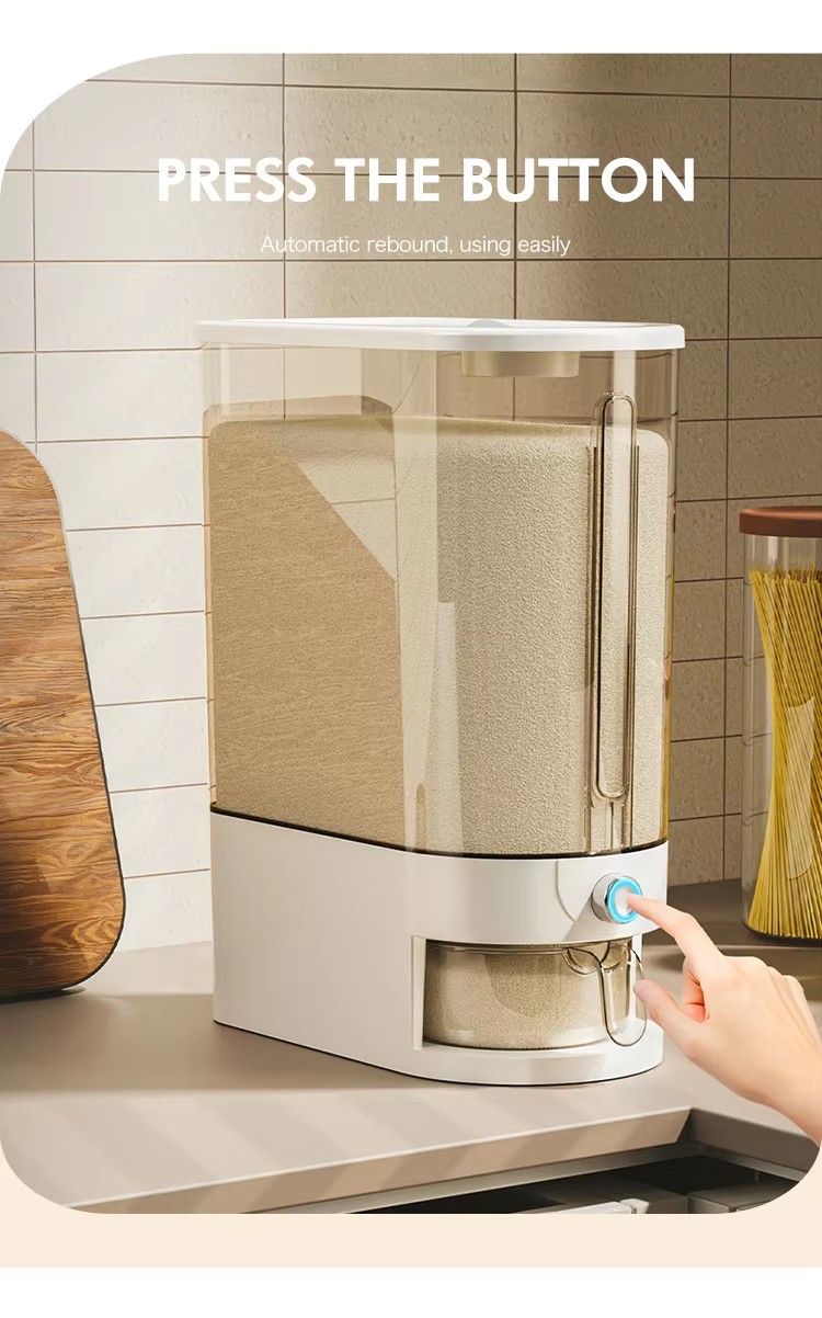 Kitchen Rice Dispenser Bucket Storage Container Sealed Lid 10Kg 21 Kitchen-Rice-Dispenser-10Kg-Bucket-Storage-Container-Sealed-Lid