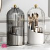 Makeup Brush Holder With Lid 360 Rotating Makeup Organizer 3 Makeup Brush Holder With Lid 360 Rotating Makeup Organizer