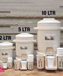 Mini Zamzam Cooler Dispenser 2L 5L & 10L Beige n Gray Haramain Inspired