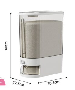 Kitchen Rice Dispenser Bucket Storage Container Sealed Lid 10Kg - Image 3