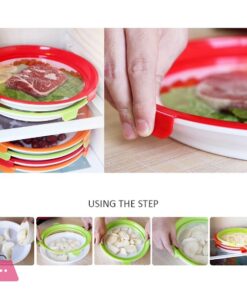 Round Food Preservation Tray Reusable Stackable Food Container Food Sealed Tray - Image 2