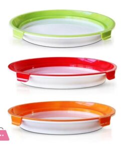 Round Food Preservation Tray Reusable Stackable Food Container Food Sealed Tray - Image 6