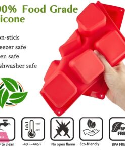 Silicone Brownie Pan 9 Cavity Square Baking Pan Perfect For Brownies - Image 2