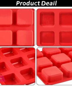 Silicone Brownie Pan 9 Cavity Square Baking Pan Perfect For Brownies - Image 3