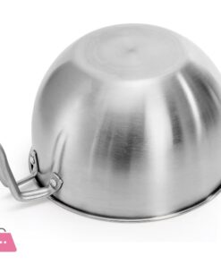Stainless Steel Mixing Bowls With Handle Pour Spouts &Amp; Measurement Marks With Free Spatula - Image 5