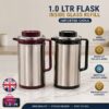 1.0-Liter Stainless Steel Inner Glass Vacuum Flask 2 1.0-Liter Stainless Steel Inner Glass Vacuum Flask