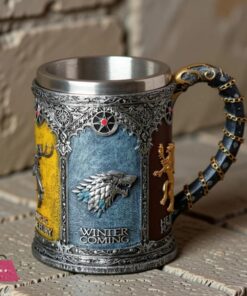 Game of Thrones Beer Mug King Dragon Wolf Cup Stainless Steel Coffee Mug 450ml