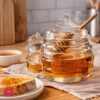 Glass Honey Jar With Bee &Amp; Bear Decoration Lid - 200Ml