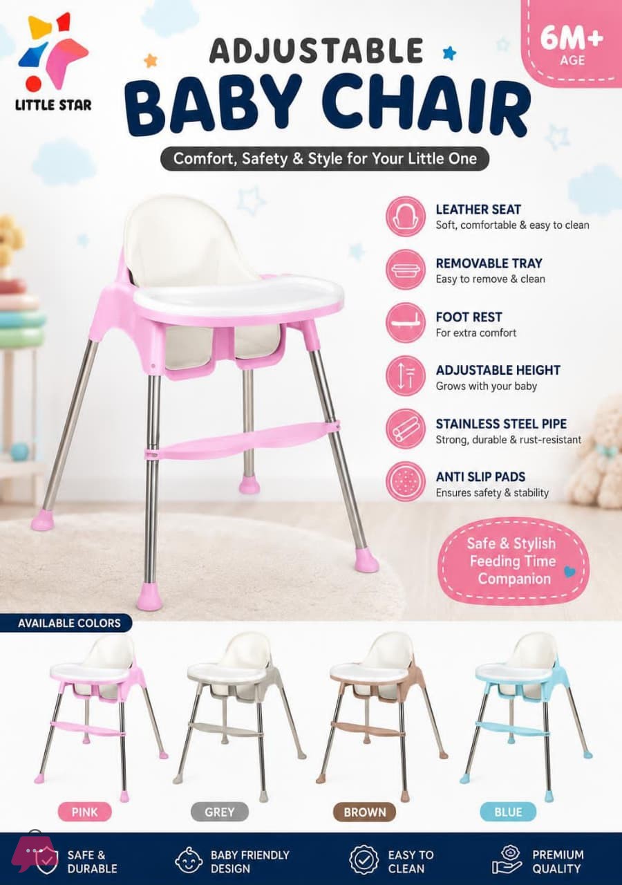 convertible-baby-high-chair-with-removable-tray-adjustable-height-padded-seat