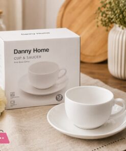 Danny Home Ceramic Cup &Amp; Saucer Set Of 6 Piece
