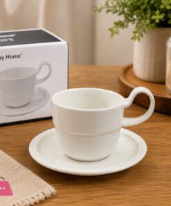 Danny Home Ceramic Cup &Amp; Saucer Set 6Pcs - 200Ml