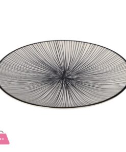Danny Home Porcelain Black Line 8.5 Inch Flat Plate