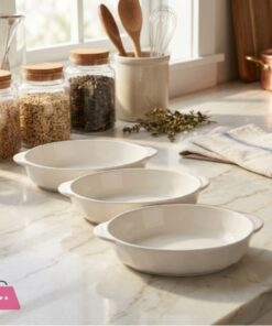 Danny Home Porcelain Rectangular Oval Roaster Dish