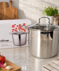 Danny Home Stainless Steel Stockpot With Glass Lid