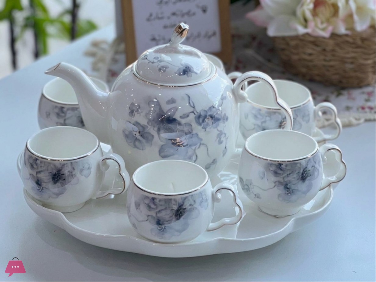elegant-flower-ceramic-tea-set-with-revolving-tray