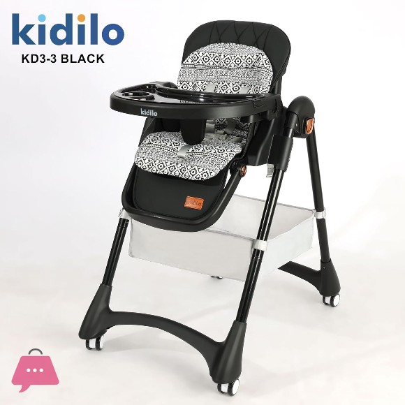 Kidilo Foldable Fantastic High Chair Kd3-3