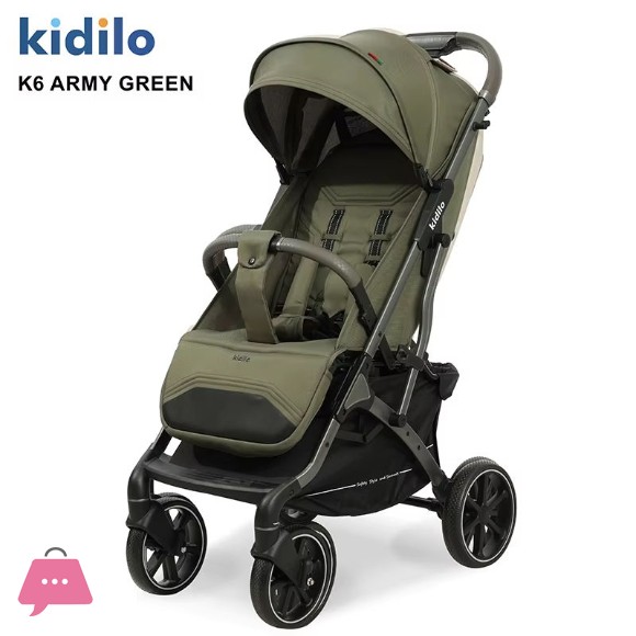 Kidilo K6 Baby Stroller Foldable Lightweight Baby Pram Stroller - K6