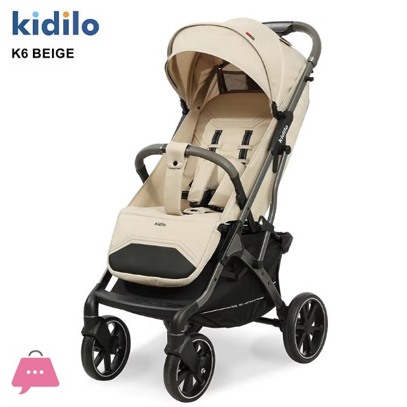 Kidilo K6 Baby Stroller Foldable Lightweight Baby Pram Stroller - K6 8 Kidilo K6 Baby Stroller Foldable Lightweight Baby Pram Stroller - K6 - Image 6